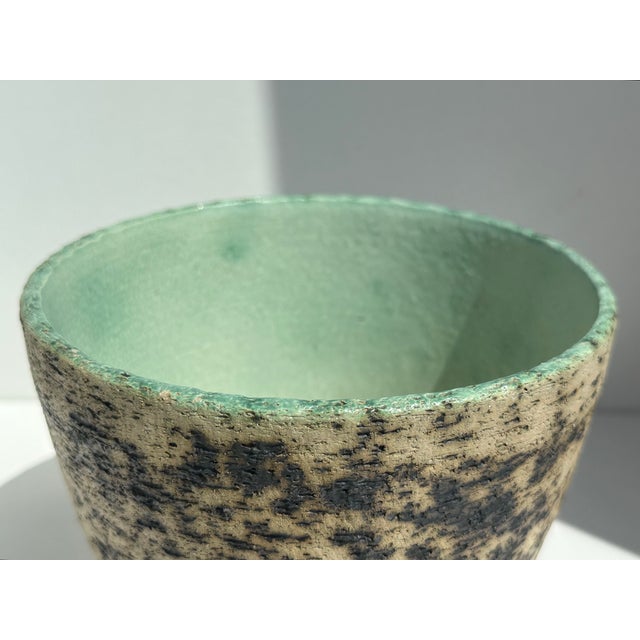 1960s Mid-Century Brutalist Studio Ceramic Planter from the Birch Bark Series Berkenbast by Pieter Groeneveldt, Netherlands, 1960s For Sale - Image 5 of 15