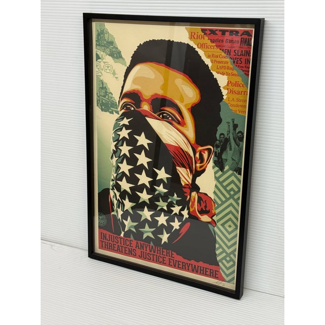 Design Plus Gallery presents a Signed Lithograph “Injustice Anywhere Threatens Justice Everywhere” by Shepard Fairey. The...