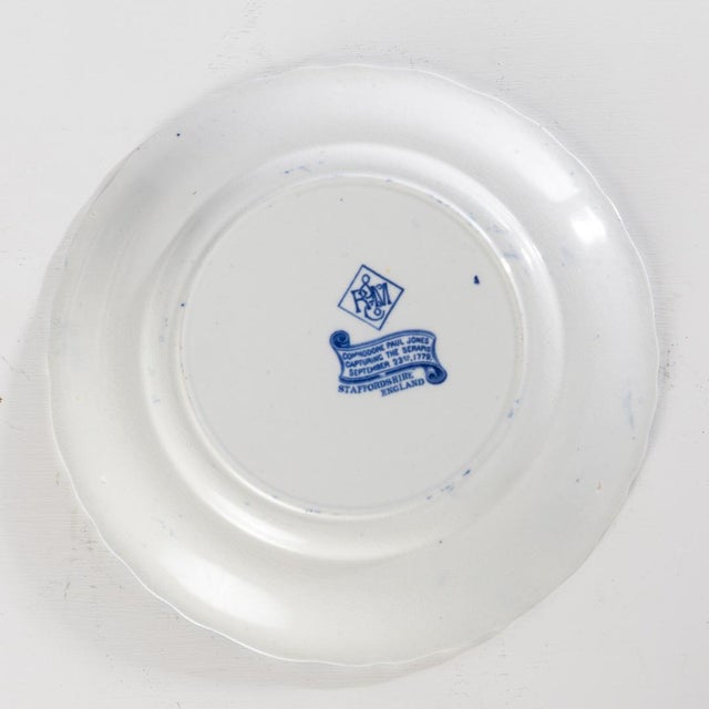 English Early 20th Century American Revolution Rowland & Marsellus Blue & White Historic Plates For Sale - Image 3 of 9