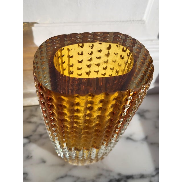 Mid-Century Glass Vase from Kurt Wokan, 1960s For Sale - Image 13 of 14