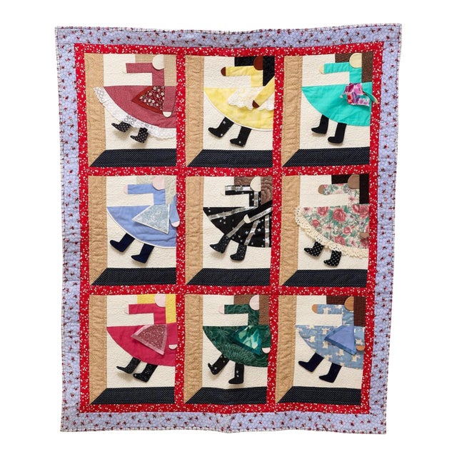 Girl Art Quilt Patchwork For Sale