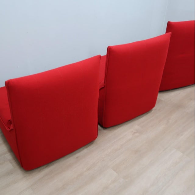 Textile Vintage Baia Modular Lounge Armchairs by Citterio & Nava for B&B Italia, 1970s, Set of 4 For Sale - Image 7 of 17