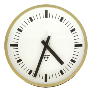 Vintage Industrial Wall Clock from Pragotron, 1970s