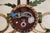 Glass Gilt Wall Lamp with Crystal Flowers and Tassels, 1960 For Sale - Image 7 of 14