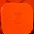 Plastic Orange Dime Side Table on Wheels by Marcello Siard for Longato, 1970s For Sale - Image 7 of 9