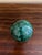 Large Solid Malachite Egg on Neoclassical Brass Stand With Paw Feet For Sale - Image 9 of 10