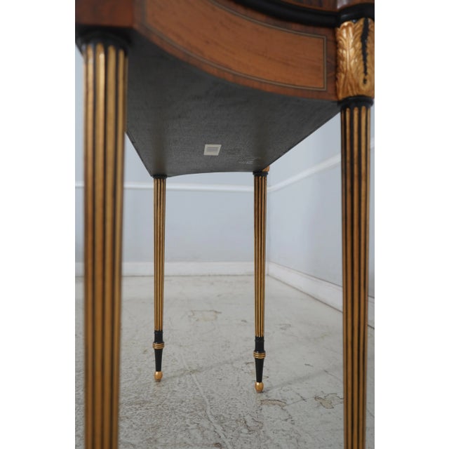 Henredon Satinwood Neoclassical Console Table For Sale - Image 13 of 14