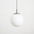 Vintage Pendant Light in Opaline Glass, 1950s For Sale - Image 6 of 6