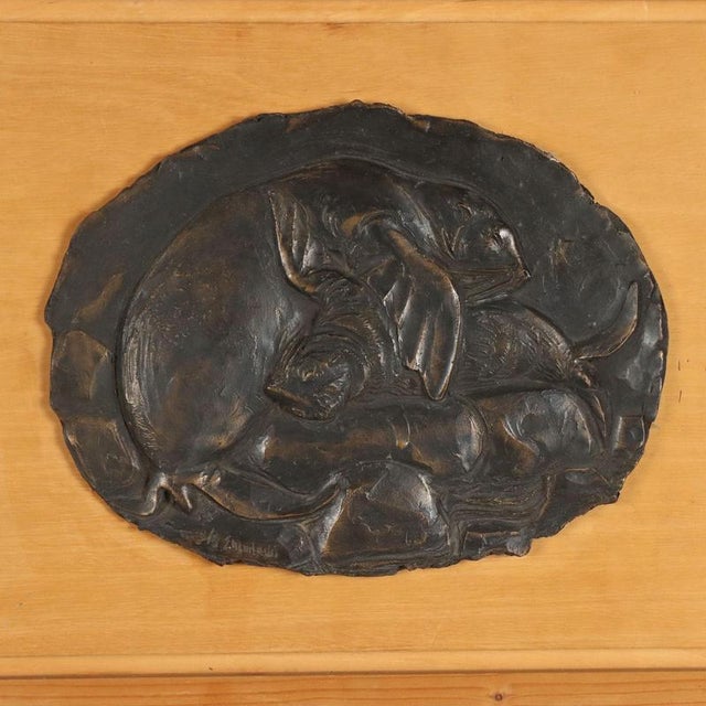 Bronze Bas-relief by Enrico Manfrini For Sale - Image 3 of 9