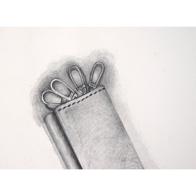 Late 20th Century Clutch for Keys - Realistic Illustration by Michael Eggleston For Sale - Image 5 of 6