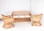 Exceptional 1970s rattan lounge set comprising a sofa and two armchairs. Remarkable craftsmanship of the twisted rattan on...