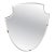 An Iconic 1950s Mid-Century Modern Gio Ponti Style Shield Italian Wall Mirror For Sale