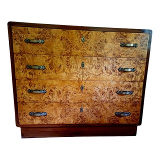 Vintage Italian Chest of Drawers in Birch, 1936 For Sale