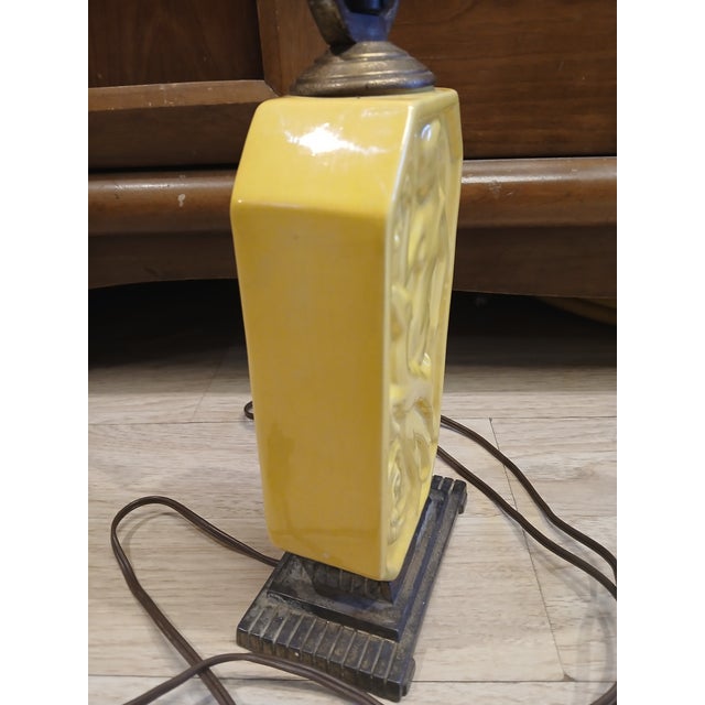Antique Muncie Pottery Art-Deco Table Lamp For Sale - Image 10 of 17