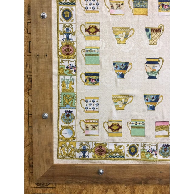 White Custom Repurposed Wood Frame for Scarves For Sale - Image 8 of 9