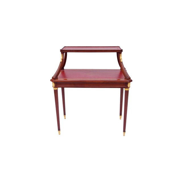 Wood 19th-Century Louis XVI Style Mahogany Tea Table For Sale - Image 7 of 7