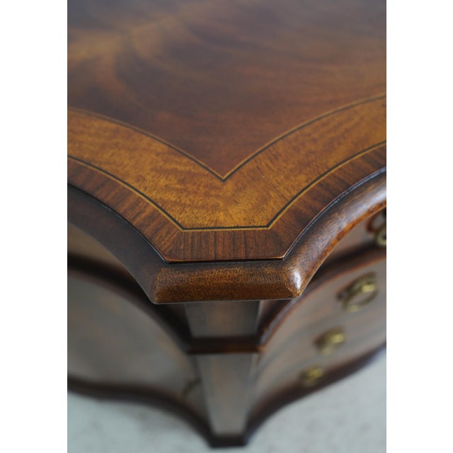 Henredon 4 Drawer 2 Door Mahogany Server High Chest For Sale - Image 9 of 18