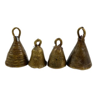 Set of 4, Early 20th Century Fulani Cow Bells Chad For Sale