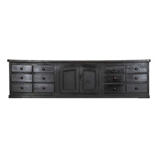 19th Century English Country House Elm and Pine Kitchen Scullery Island, 1850 For Sale