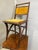 Art Nouveau Wood and Velvet Dining Chair with Brass Nailhead Trim, 1900s-1910s For Sale - Image 3 of 4