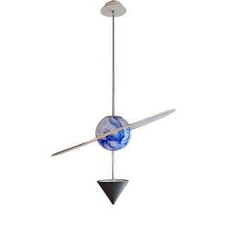 Pianeta Il Cielo Pendant Light by Vico Magistretti for Venini, Italy, 1980s For Sale