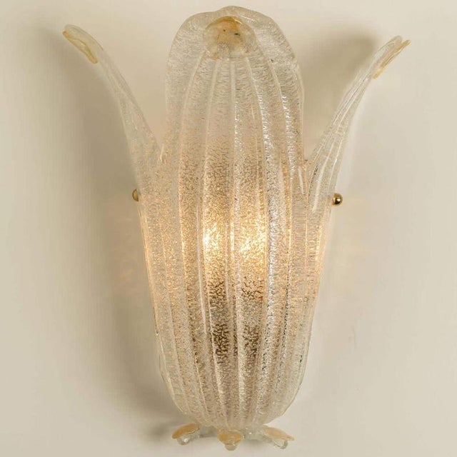 Metal Murano Glass and Wall Sconce in the style of Barovier & Toso, Italy, 1970s For Sale - Image 7 of 15
