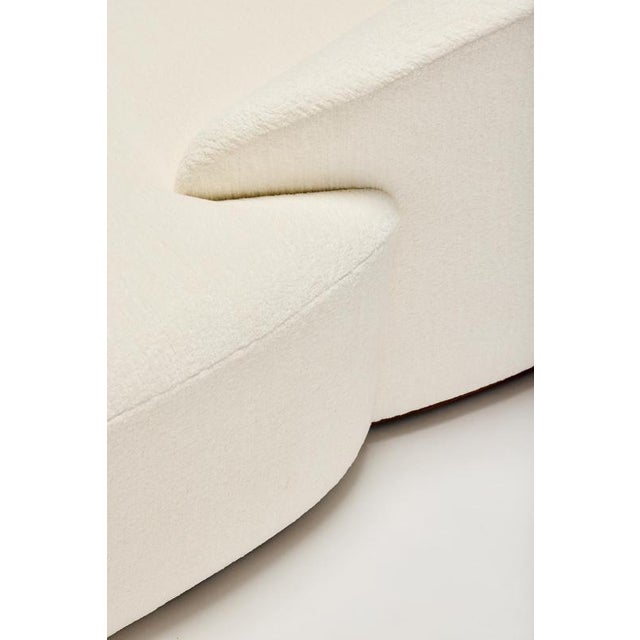 One 2 One Walnut Conversation Seat by Reda Amalou Design For Sale - Image 4 of 9