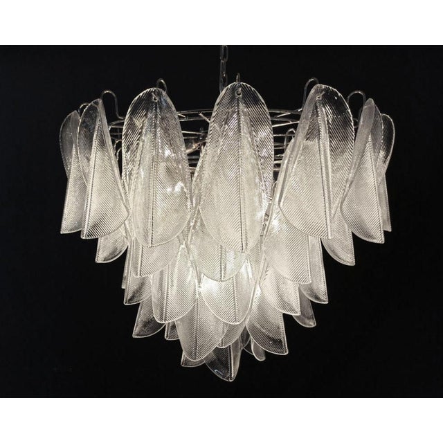 Vintage Italian Murano Chandelier with 57 Glass Rondini, 1990s For Sale - Image 13 of 17