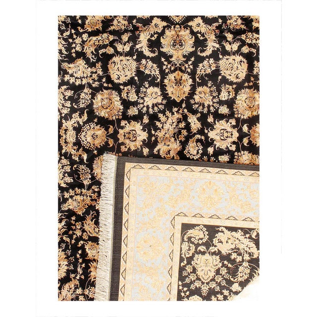 Traditional Pasargad DC Exquisite Design Paris Palace Fine Power Loom v. Silk Rug For Sale - Image 3 of 3