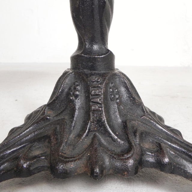 Bistro Table with Cast Iron Leg and Traffic Sign Top, Paris, France, 1920s For Sale - Image 16 of 18