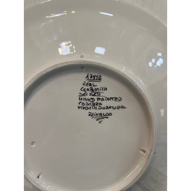 Coimbra Ceramic - Hand Painted Portuguese Plate 4 For Sale - Image 10 of 11