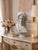 Classical Roman Hand-Carved Natural Marble Bust Sculpture – Head of Bacchus For Sale - Image 3 of 6