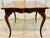 Brown Vintage French Country Carved Burlwood Top Game & Dining Table – Ideal for Mahjong or Breakfast Nook For Sale - Image 8 of 10