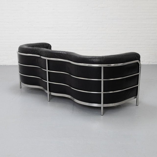 “Onda” three-seater sofa designed by De Pas, D’Urbino & Lomazzi for Zanotta, 1985. The design is defined by its flowing...