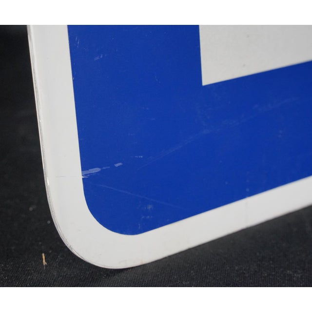Vintage Aluminum Arrow Directional Guide Sign For Sale In New York - Image 6 of 9