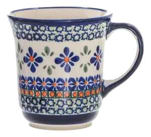 Ceramic Mugs by Porcelana Bolesławiec, Set of 4