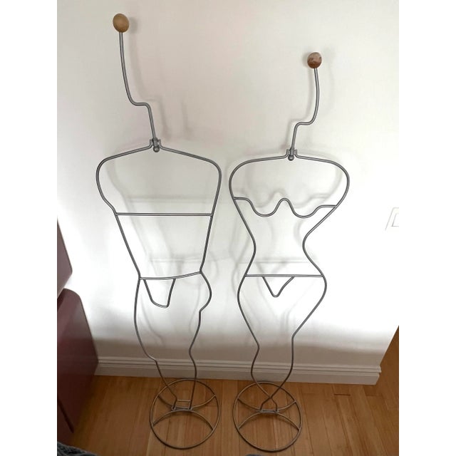 Ikea Man and Woman Coat Racks - a Pair, from 1990