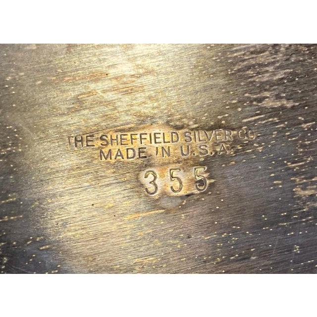 1960s The Sheffield Silver Co, Usa Metal & Glass Tray For Sale In Miami - Image 6 of 9