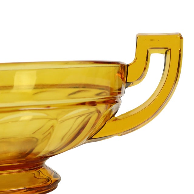 Orange Art Deco Fruit Bowl from Val Saint Lambert, 1930s For Sale - Image 8 of 14