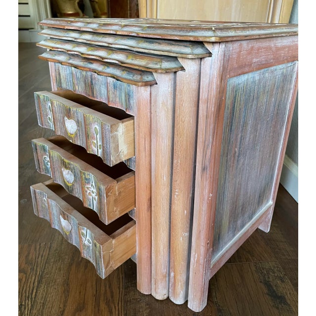 1990s Vintage Southwestern Style Handcrafted Nesting Tables - Set of 4 For Sale - Image 5 of 7