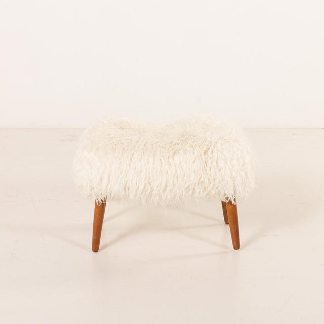 Danish mid-century footstool manufactured in the 1960s and fully and creatively restored by our team. It has been...