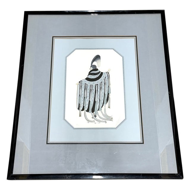 Erte "Gaby Deslys" Serigraph 6/300 Signed & Framed For Sale