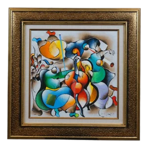 David Schluss Symphonic Jazz Orchestra Artist Proof Abstract Serigraph