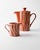 Mid-Century Striped Rust Orange Ceramic Teapot with Lid and Creamer, 1970s For Sale - Image 12 of 12