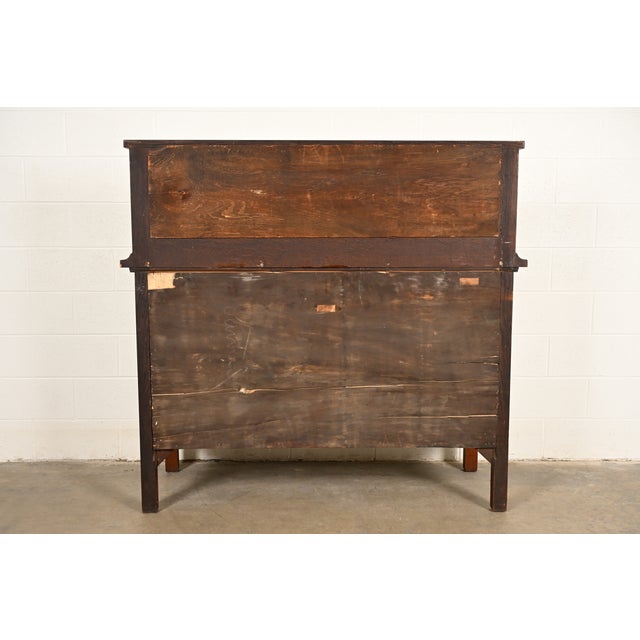 Stickley Brothers Style Antique Mission Oak Arts & Crafts Sideboard or Bar Cabinet, Circa 1910 For Sale - Image 15 of 16