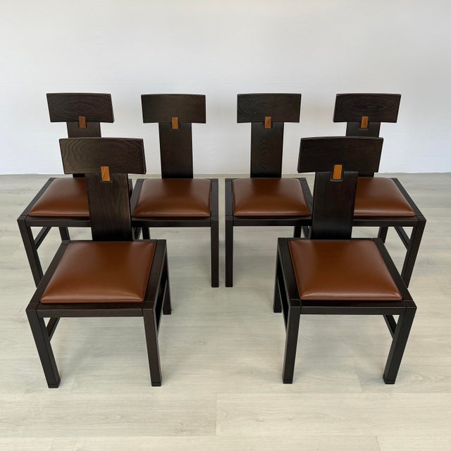 Contemporary Constructivist Dining Chairs by Roche Bobois, Set of 6 For Sale - Image 3 of 12