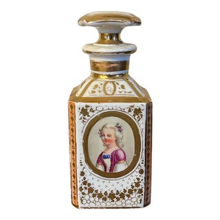 Antique 19th Century Old Paris Porcelain Perfume Scent Bottle For Sale