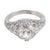 Art Deco 1920s Art Deco Gia 1.21 Carat Diamond Platinum Engagement Ring, Size 4.75 For Sale - Image 3 of 6