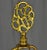 Ethan Allen Ornate Brass Claw Tri Footed Bouillotte Table Lamp For Sale - Image 6 of 11