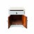 Distressed White Lacquer MoonFace End Table Nightstand Cabinet For Sale In San Francisco - Image 6 of 7